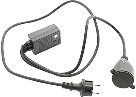 Lumineo Knipperlichtadapter voor kerst zwart 140 cm - Kerstverlichting Timer