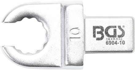 BGS Insteek-Ringsleutel open 10 mm opname 9 x 12 mm - 6904-10