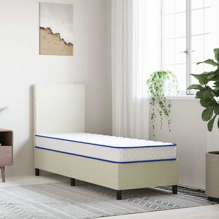 vidaXL - Traagschuimmatras - 70x200x17 - cm - Zacht - wit