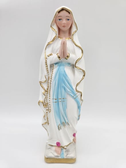 Maria van Lourdes - gips beeld 20 cm
