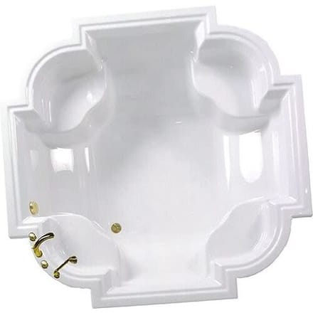Caribia Waikiki 8-corner bathtub 192 x 192 cm Waikiki incl. foot frame