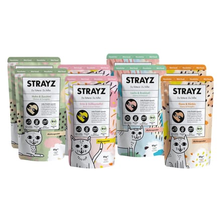 8x85g STRAYZ BIO cat proefverpakking nat kattenvoer