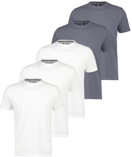 LERROS Heren t-shirt 5 pack Basic