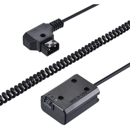V-mount D-Tap naar batterijadapter spiraalkabel voor S ony DSLR-camera black
