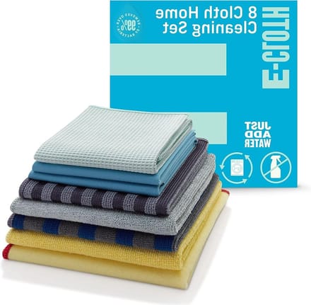 Household Cleaning Set - Various Colours - 8 Cloth Set - Polyester