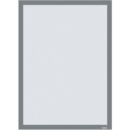Nobo zelfklevend magnetisch kader - A3 - Set van 2 stuks - Zilver