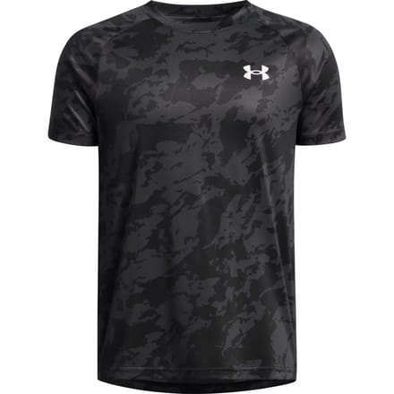 Under Armour UA Tech 2.0 SS-BLK Jongens Sportshirt - Zwart - Antraciet - Wit