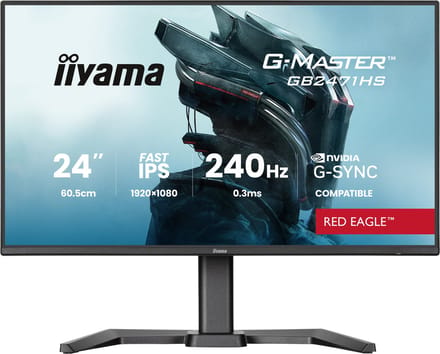 Iiyama G-MASTER Gaming monitor Energielabel E (A - G) 60.5 cm (23.8 inch) 1920 x 1080 Pixel 16:9 0.3 ms HDMI IPS LED
