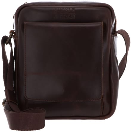 BUCKLE & SEAM schoudertas Collector Reporter Bag Brown / Dot bruine