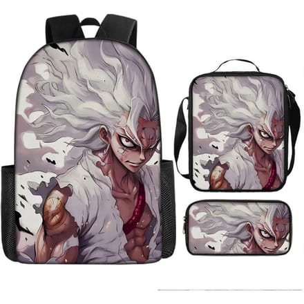 One Piece One Piece Schooltas Luffinica Zeekoning Student Schooltas Rugzak Set Three piece set