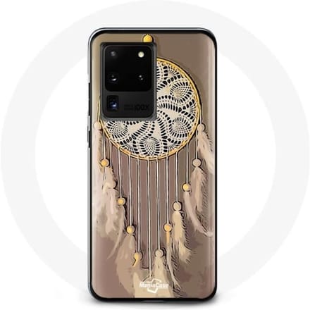 Coque pour Samsung Galaxy S20 Ultra Attrape Rêve marron Capteur de Rêves
