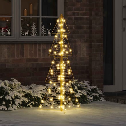 vidaXL Kerstboom 100 LED's Warmwit 120 cm PET