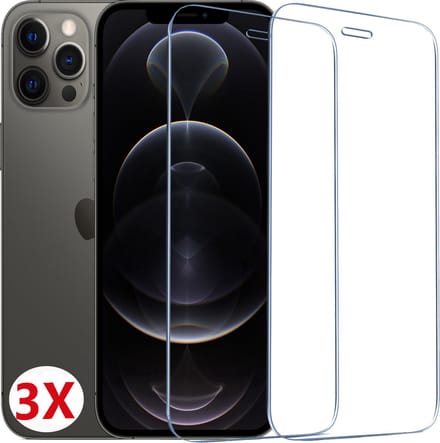 Apple iPhone 12pro max Screenprotector Beschermglas Glazen bescherming Screenprotector HD 9H beschermings glas geschikt geschikt voor Apple iPhone 12pro max - 3stuk