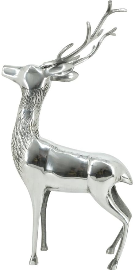 Lesli Living - Staand hert Hert - Grijs - 41x25x77cm