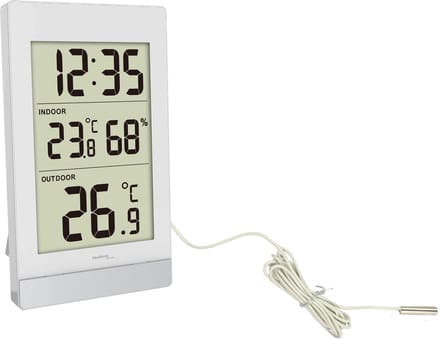 Technoline WS 7039 - Weerstation - Binnen en buiten temperatuur - Binnen luchtvochtigheid - Alarm - Wit