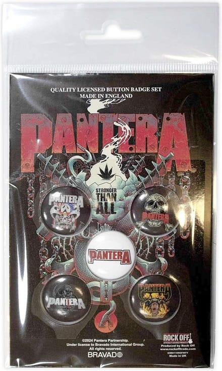 Pantera - Snake Badge/button - Set van 5 - Multicolours