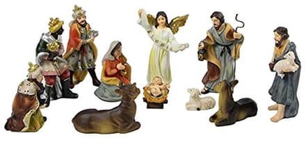 Nativiteit Set van 11 Figuren - Resina Figurines voor Nativiteit Scene