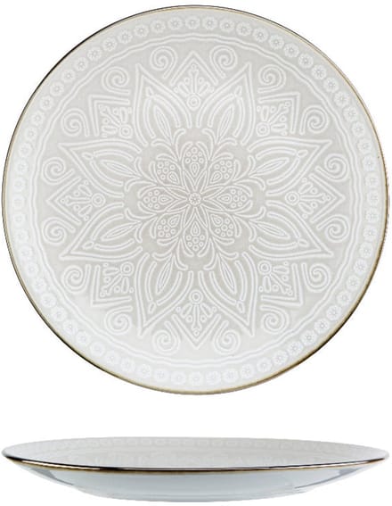 Cosy & Trendy Dinerborden Murano Beige ø 27.5 cm - 6 Stuks