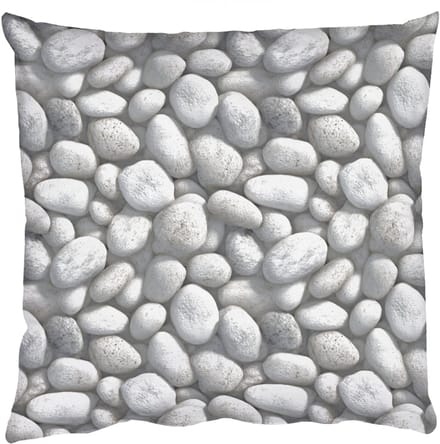 Sierkussens - Kussentjes Woonkamer - 60x60 cm - Steentjes - Grijs - Ovaal