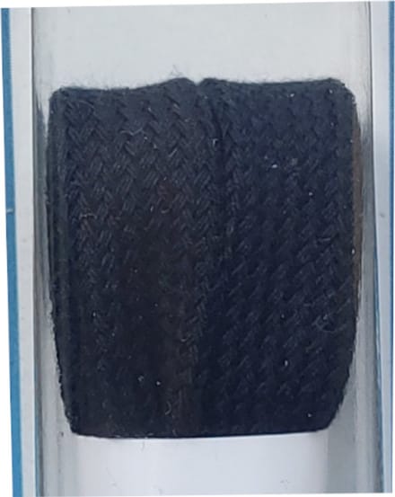 Cordial Veter - Zwart - Plat - Extra Breed - Lengte 90 cm - Breedte 11 mm - Schoenveter