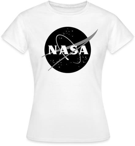 NASA zwart-wit klassiek logo T-Shirt Dames