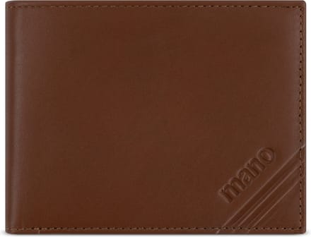 mano Don Antonio Portemonnee Leer 11 cm - Jongens - Horizontaal - cognac