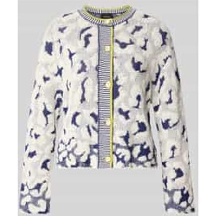 Gebreid jack in all-over look met ronde hals