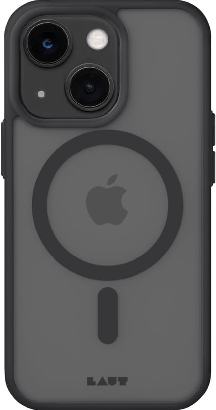 LAUT HUEX PROTECT Hoesje, Mat, Soft-Touch Afwerking, MagSafe® Compatibel, IMPKT Cell® Valbescherming, iPhone 15 Plus - Zwart