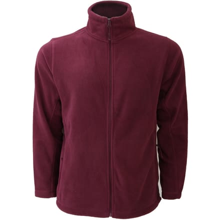 Russell Heren Full Zip Outdoor Fleece Jacket (Bourgondië)