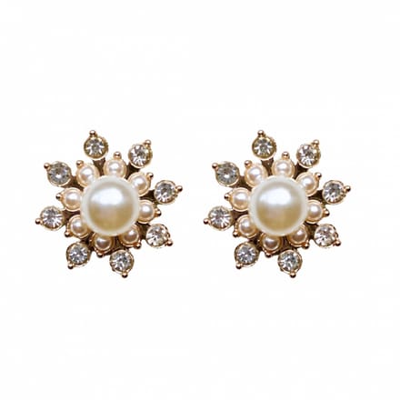 Clip oorbellen budget Synthetische-parel 2 cm-Charme Bijoux