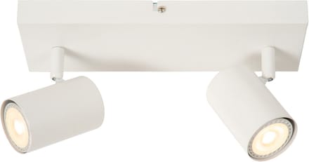 Lucide AMIGO - Plafondspot (Plafondlamp) - 2xGU10 (MR16) - Wit