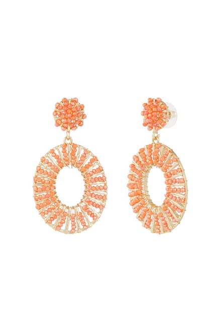 Bead Bliss Oorbellen - oranje- koningsdag