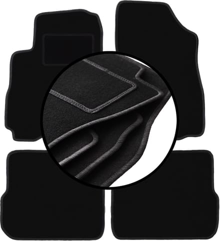 Complete set veloursmatten voor: Mitsubishi Outlander I SUV (2001-2006)