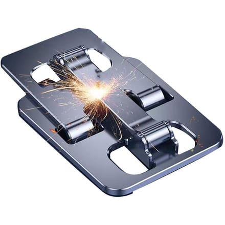 Mobiele Telefoonhouder Verstelbare Hoek Opvouwbare Mobiele Telefoon Standaard Desktop Tablet Standaard voor Thuis Reizen grijze kleur