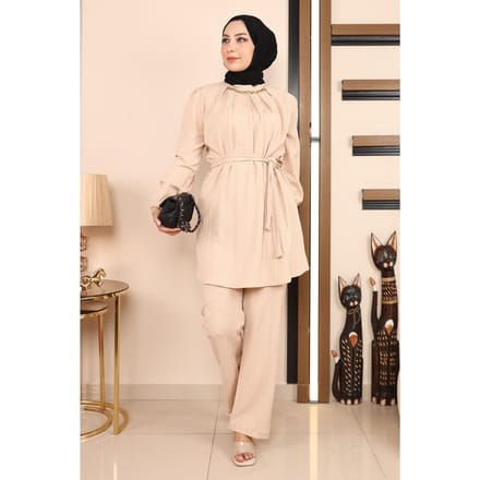 Ketting Detailed Pak Beige