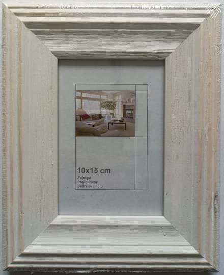 Fotolijst Colombo 10x15 White Wash