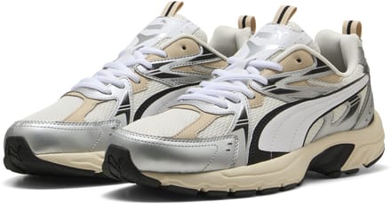 PUMA Milenio tech_ Unisex Sneakers - Warm White-PUMA White-PUMA Silver