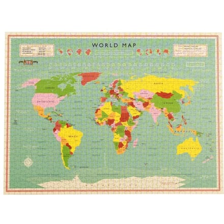 1000 stukjes puzzel Rex London World Map
