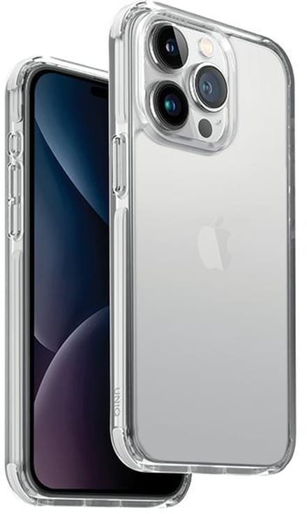 UNIQ Combat Serie - iPhone 15 Pro Hoesje - Wit - Schokbestendig - Draadloos Compatibel