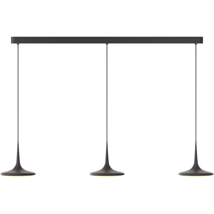 Grau Falling Leaf Trace hanglamp - zwart - 3-vlammig
