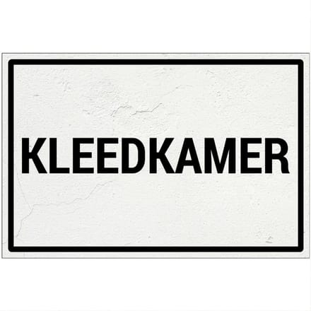 Kleedkamer bord | Forex Re materiaal | 18 x 12 cm