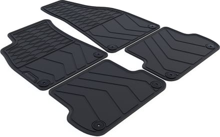 Rubber Automatten geschikt voor Audi A4 B7 - 2004-2008 - 4-delig - Uitvoering: Avant / Limousine