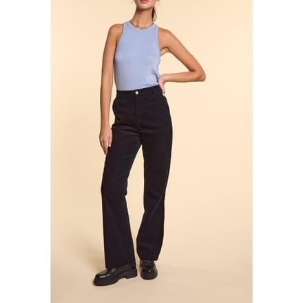 ICode Navy Drop-front Suit Trousers Marine Größe: 44 | Stoffhosen Outlet | Damen | Blau