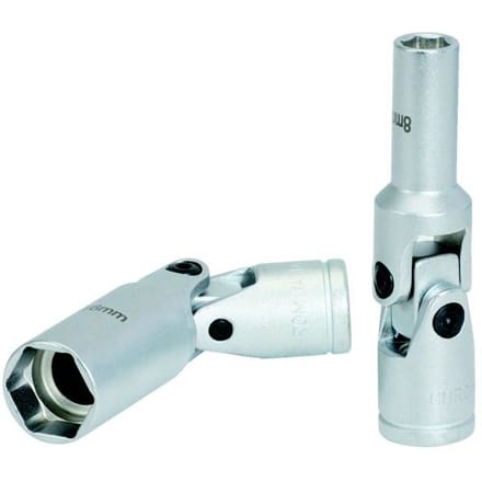 KS Tools 500.7302 3/8 gloeibougiedraainoten, kort, 75 mm, 9 mm