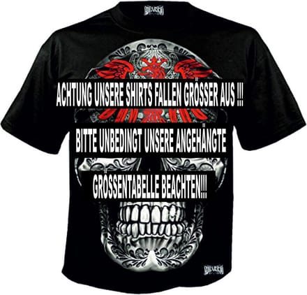 Extravagant T-Shirt met Grote Schedelprint - Voor- en Achterkant