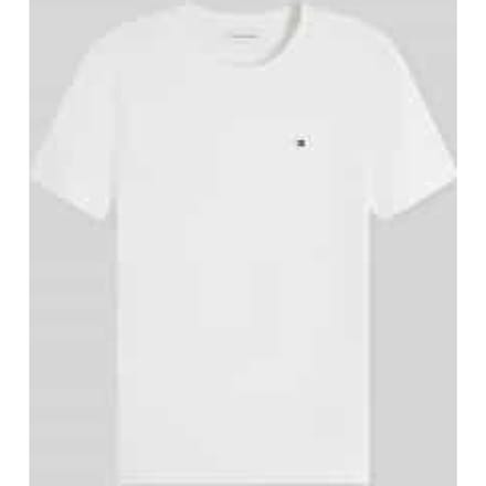 slim fit T-shirt van puur katoen