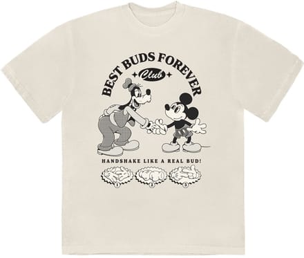 Disney - MM Best Buds Forever Club Heren T-shirt - S - Creme