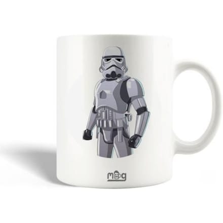 Mug en Céramique - Imperial Stormtrooper - 30cl - Compatible Lave-Vaisselle - Blanc - Rond