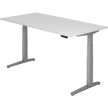 XBHM 2E SS | Bureau - Wit 200 x 100 Tafelhoogte I Elektrisch in hoogte verstelbaar