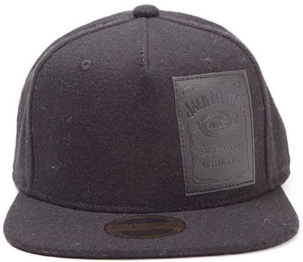 Jack Daniel's - Bottle Logo pet met leren patch en klittenbandsluiting zwart - Merchandise